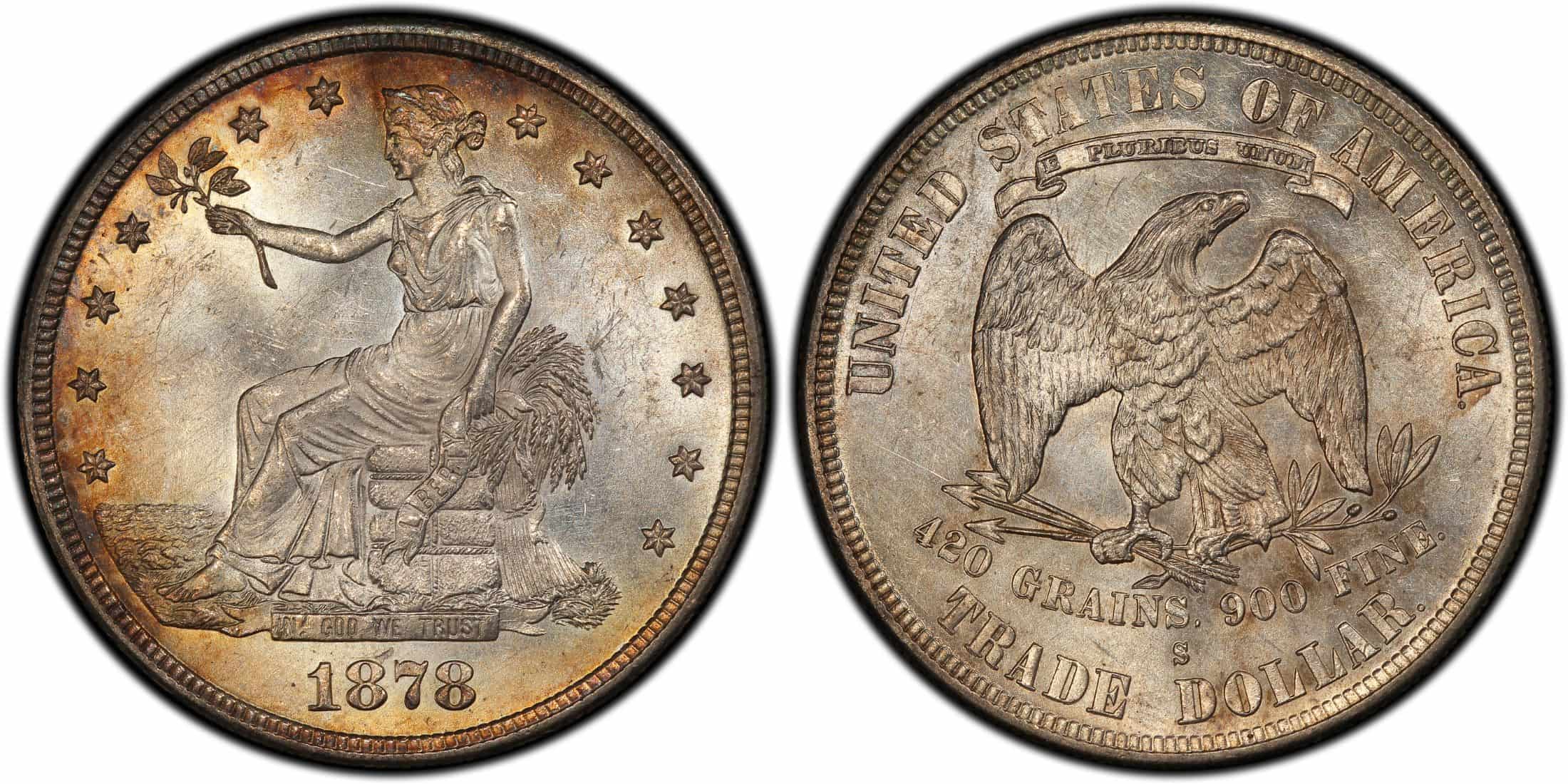 1878-S Silver Trade Dollar DDR
