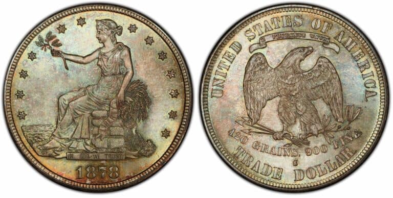 1878 Silver Trade Dollar Value: Error Lists + Variety Mint Marks