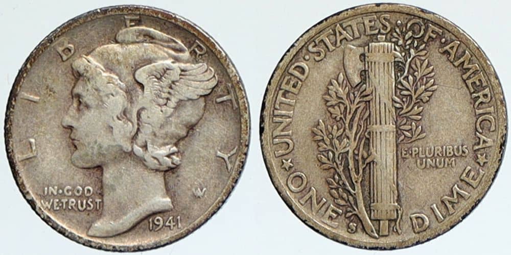 1941 Mercury Dime Value