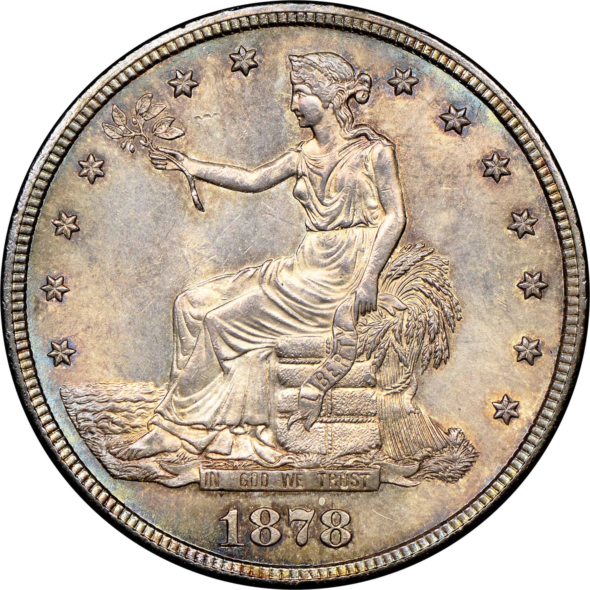 The Obverse of the 1878 Silver Trade Dollar