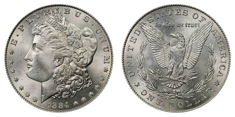 1884 No Mint Silver Dollar