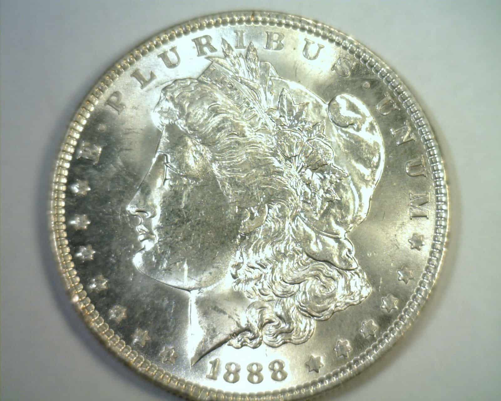 1888 Silver Dollar Double Die Reverse Error