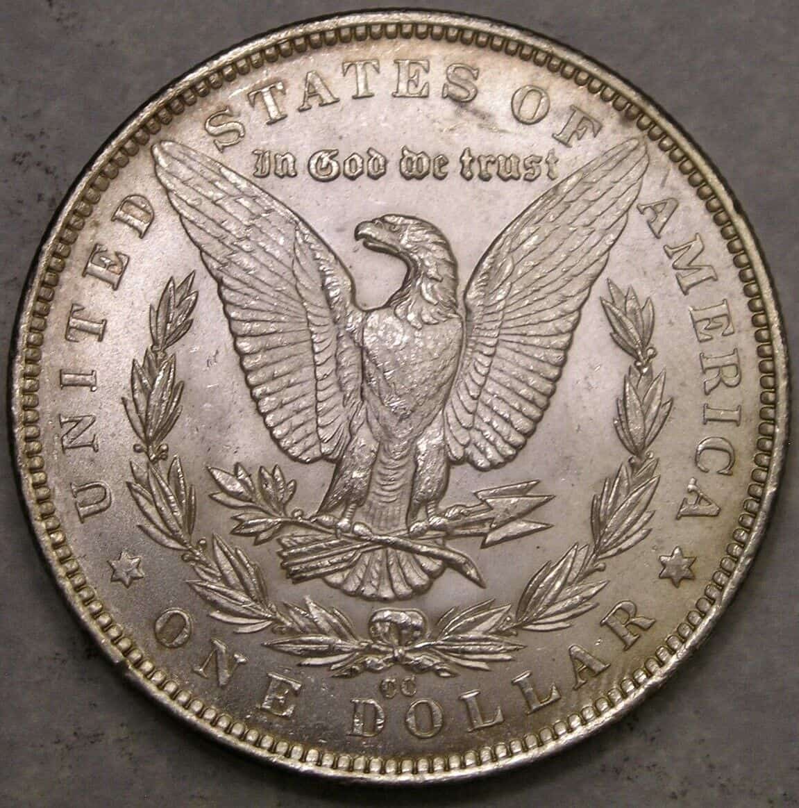 1891 Silver Dollar Spitting Eagle Die Chip Error