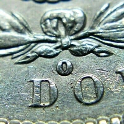 1900 Morgan Dollar Error O/CC above Mintmark