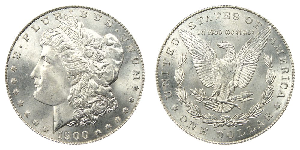 1900 No Mint Mark (Philadelphia) Morgan Silver Dollar Value
