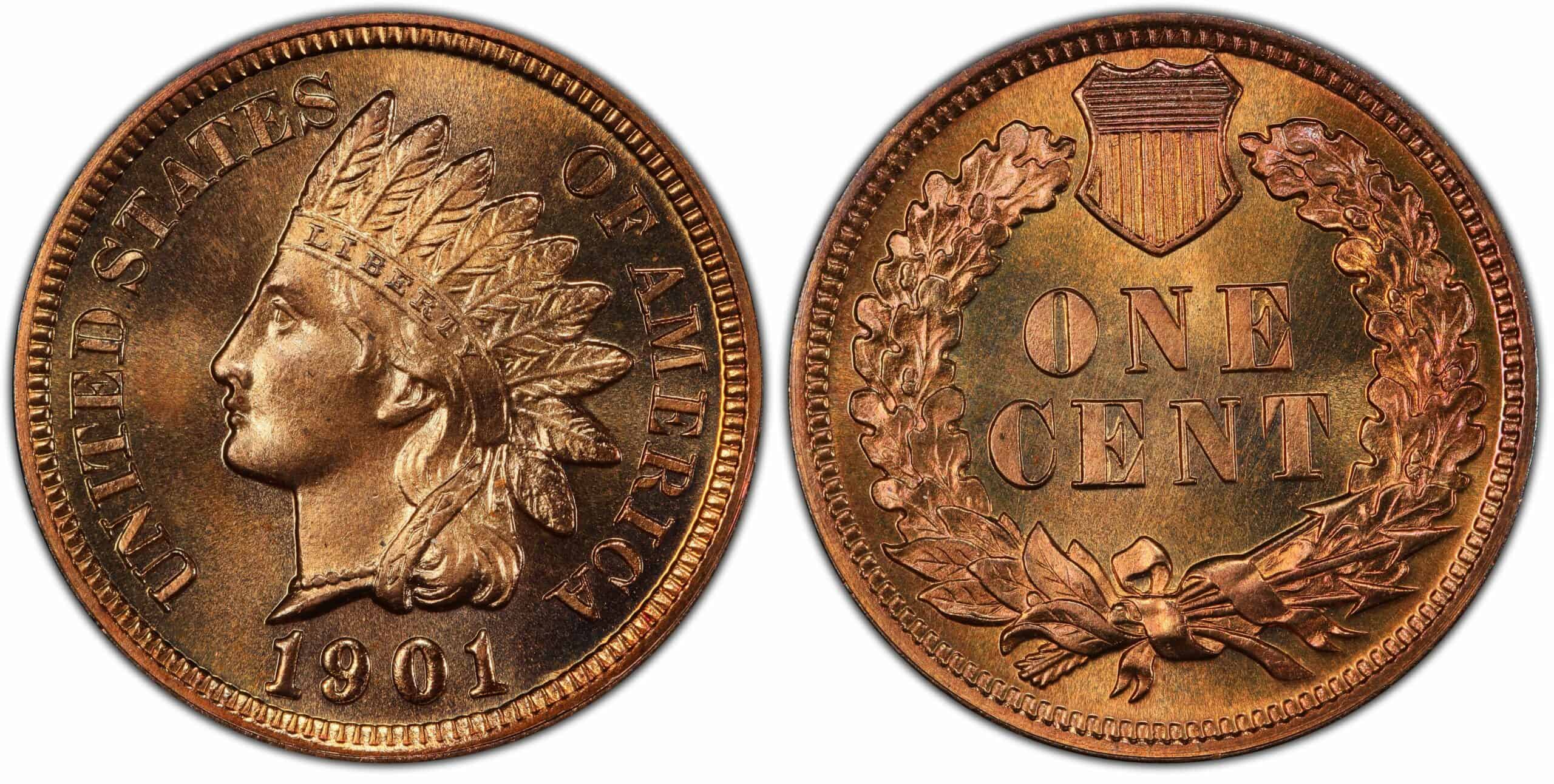 1901 Proof Indian Head Penny Value