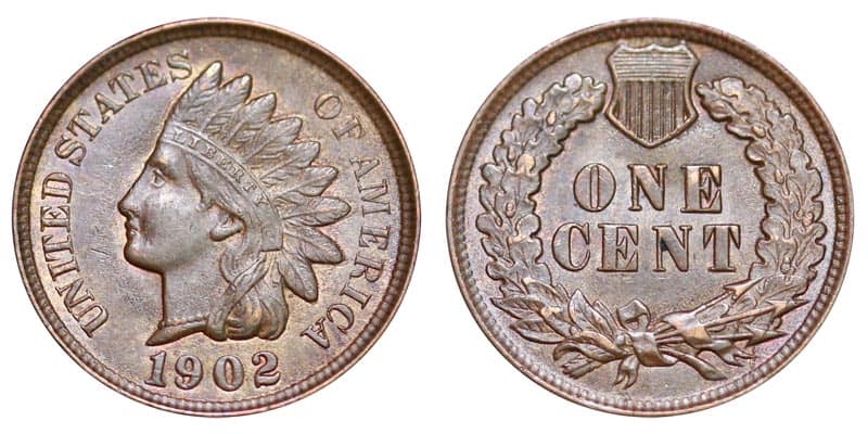 1902 No Mint Mark Indian Head Penny Value