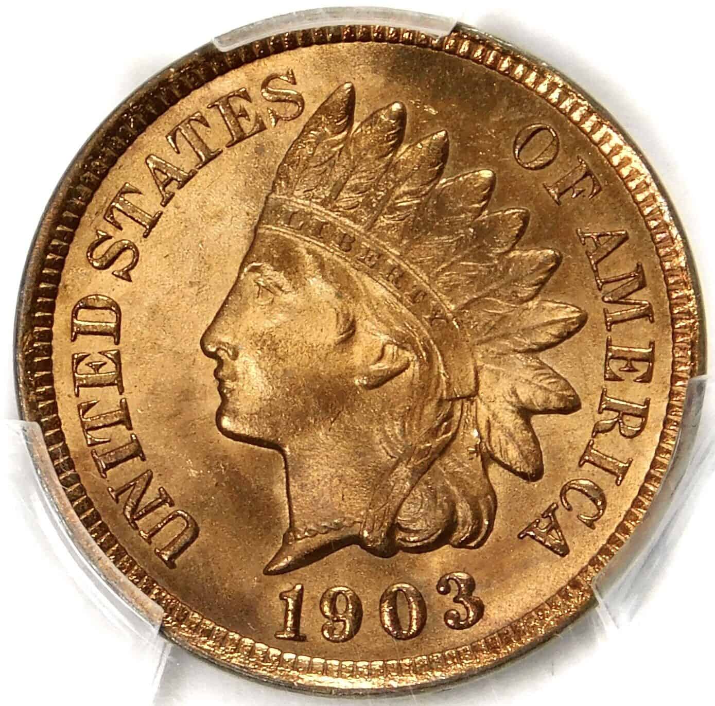 1903 penny Obverse