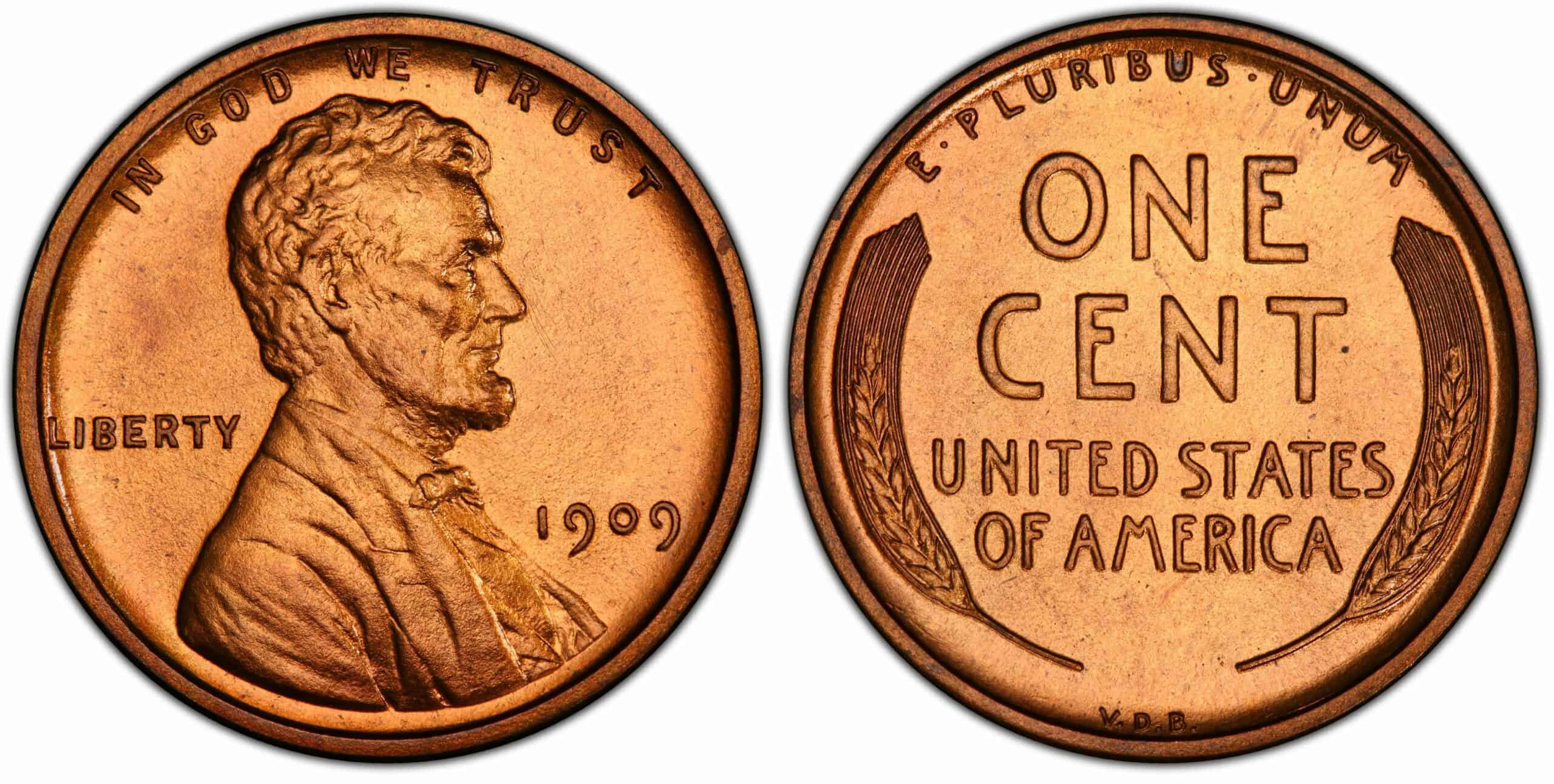 1909 VDB No Mint Mark Penny (P) Value