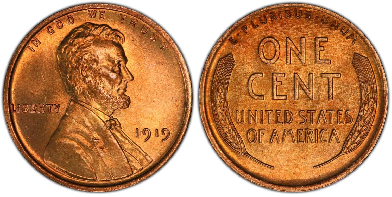1919 No Mint Mark Wheat Penny Value