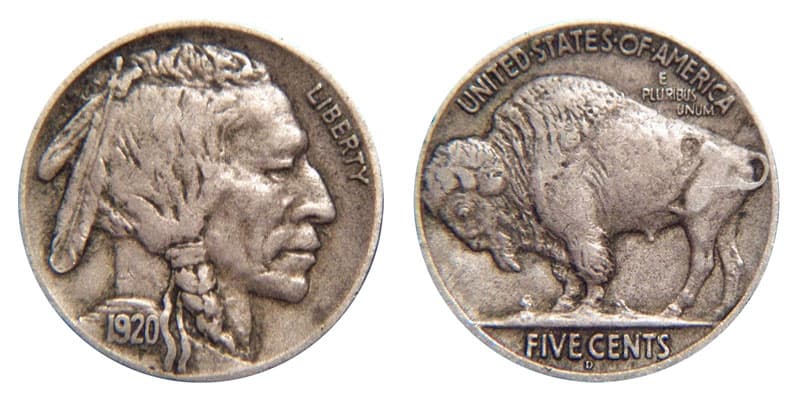 1920 Denver (D) Buffalo Nickel Value