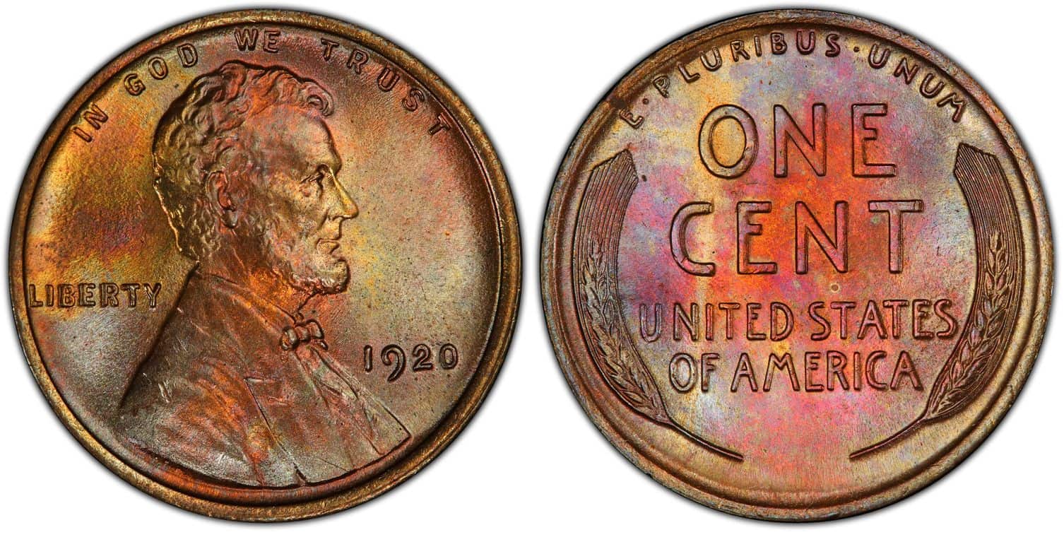1920 Red-Brown Wheat Penny Value