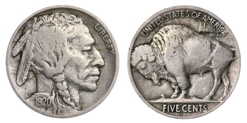 1920 San Francisco (S) Buffalo Nickel Value