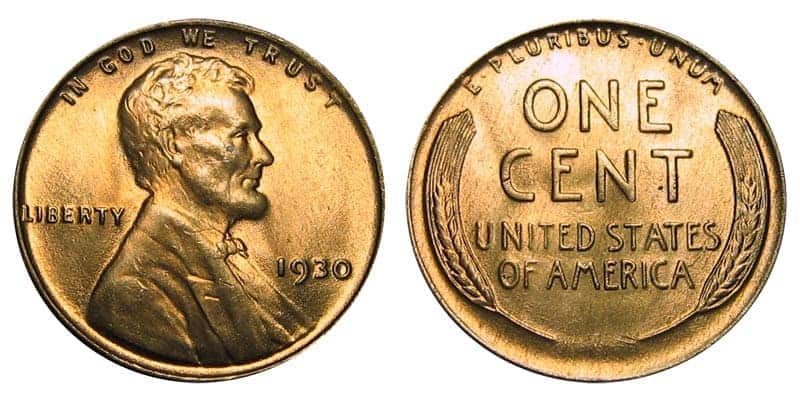 1930-P No Mintmark Wheat Penny