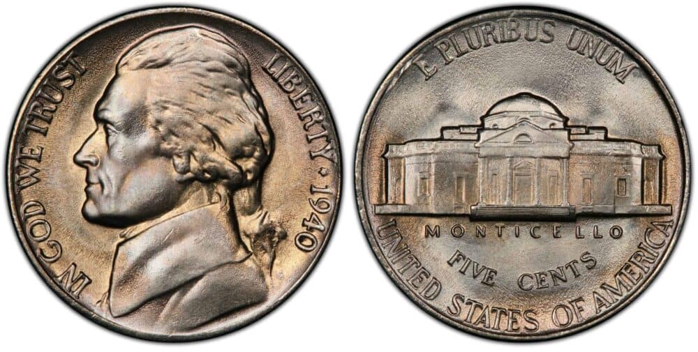 1940 No Mint Mark Nickel Value