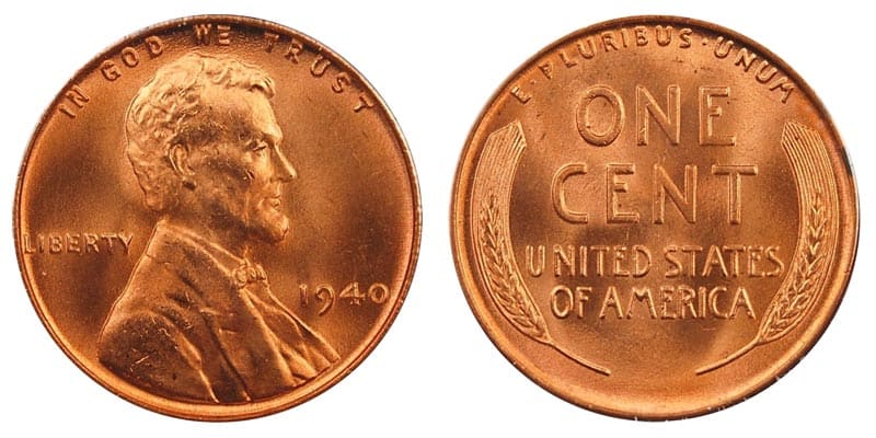 1940 No Mint Mark Wheat Penny Value