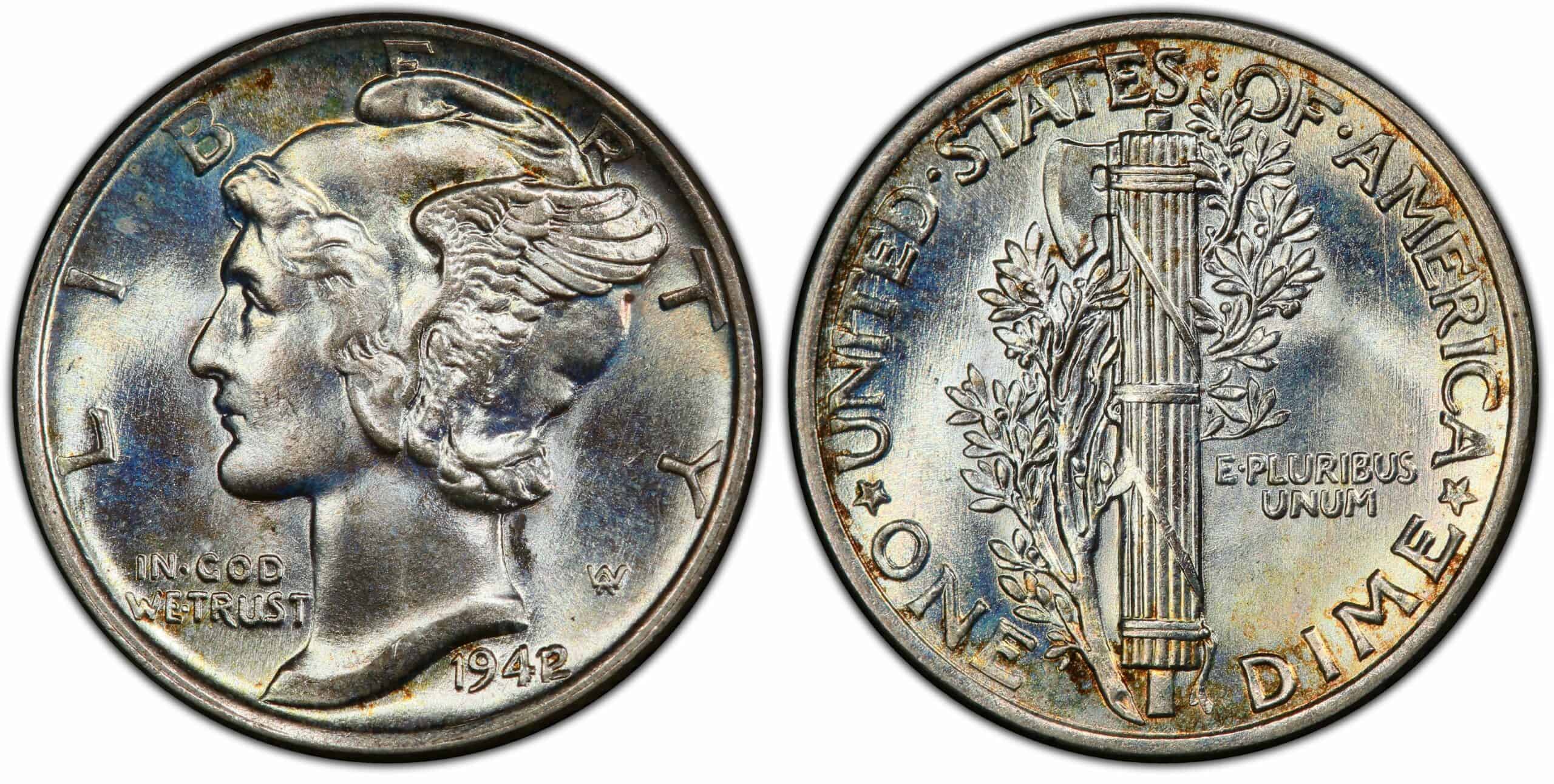1942 No Mint Dime Value