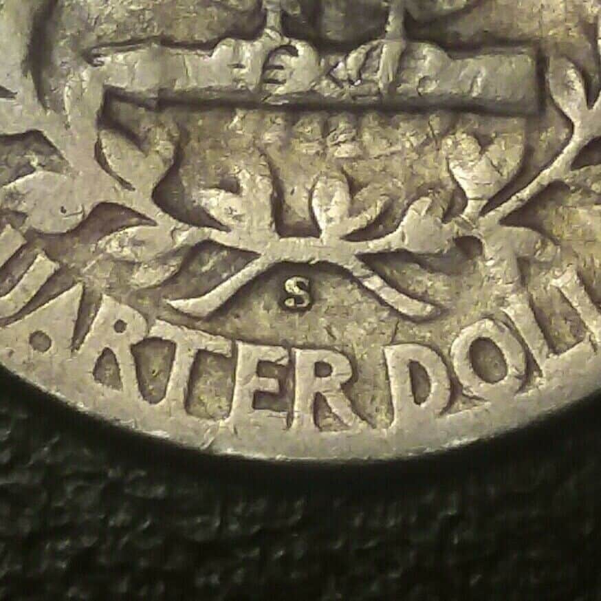 1942 Quarter Repunched Mint Mark Error