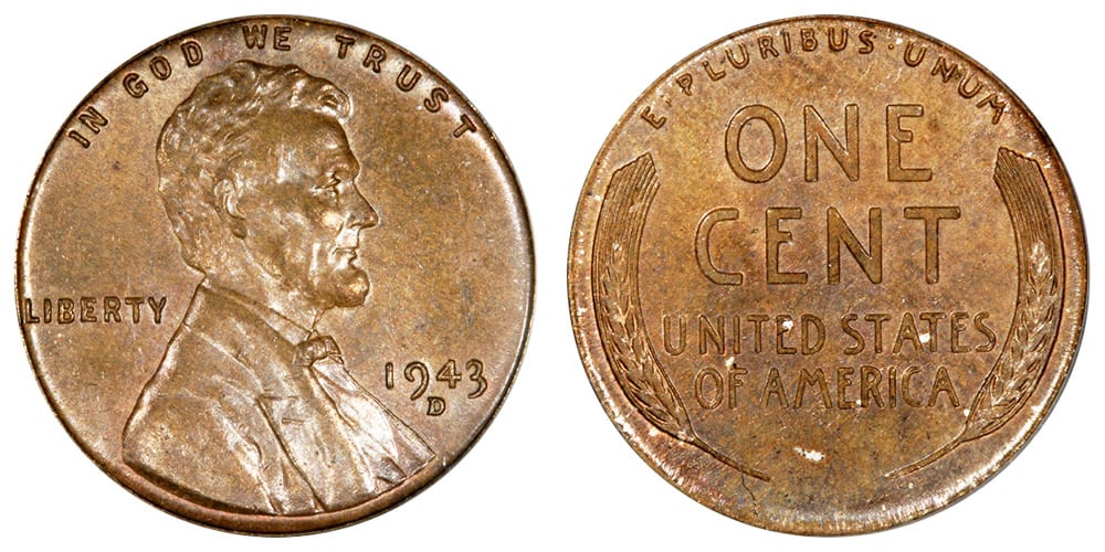 1943 Denver (D) Copper Penny Value
