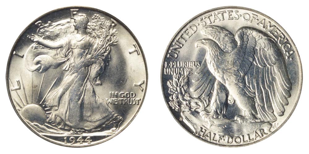 1944 San Francisco (S) Walking Liberty Half-Dollar Value