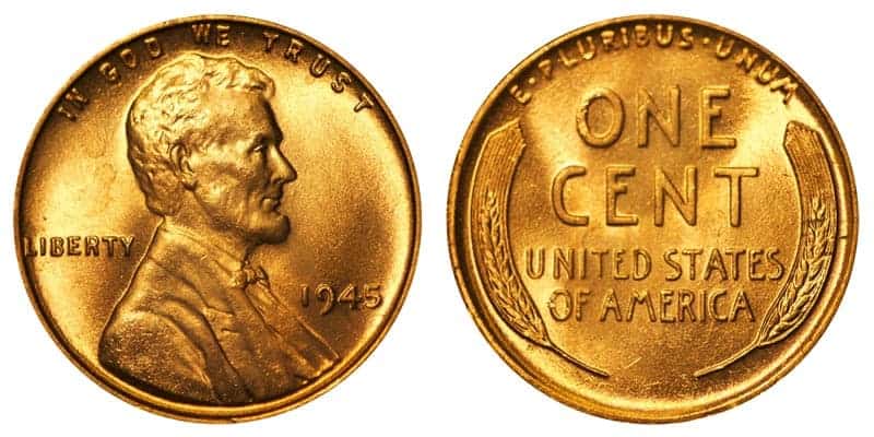 1945 No Mint Mark Penny Value