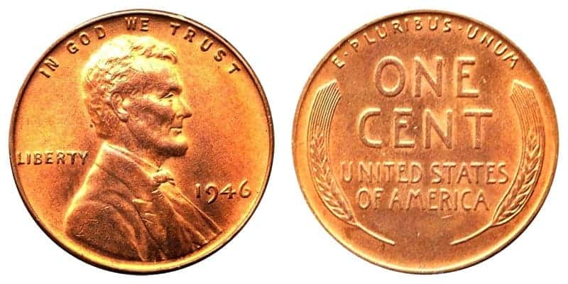 1946 No Mint Wheat Penny Value