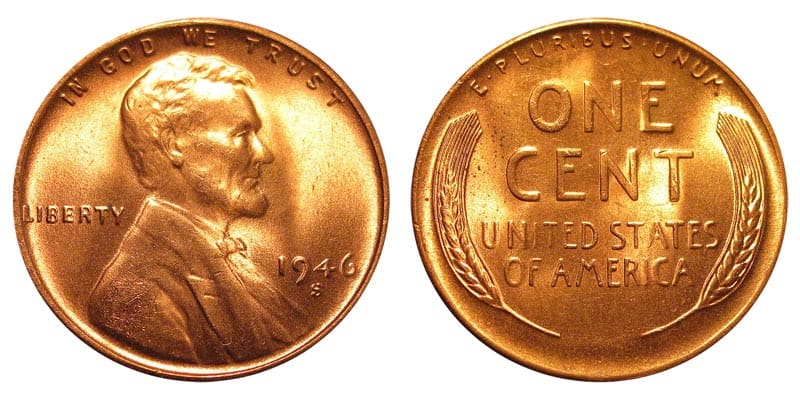 1946 S Wheat Penny Value