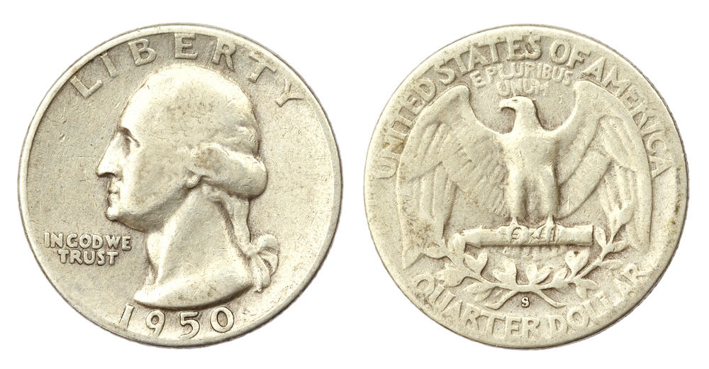 1950 quarter value