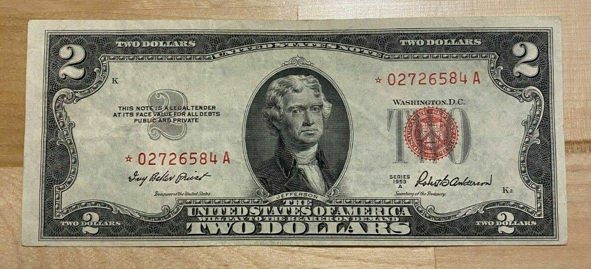 1953 A $2 Dollar Bill