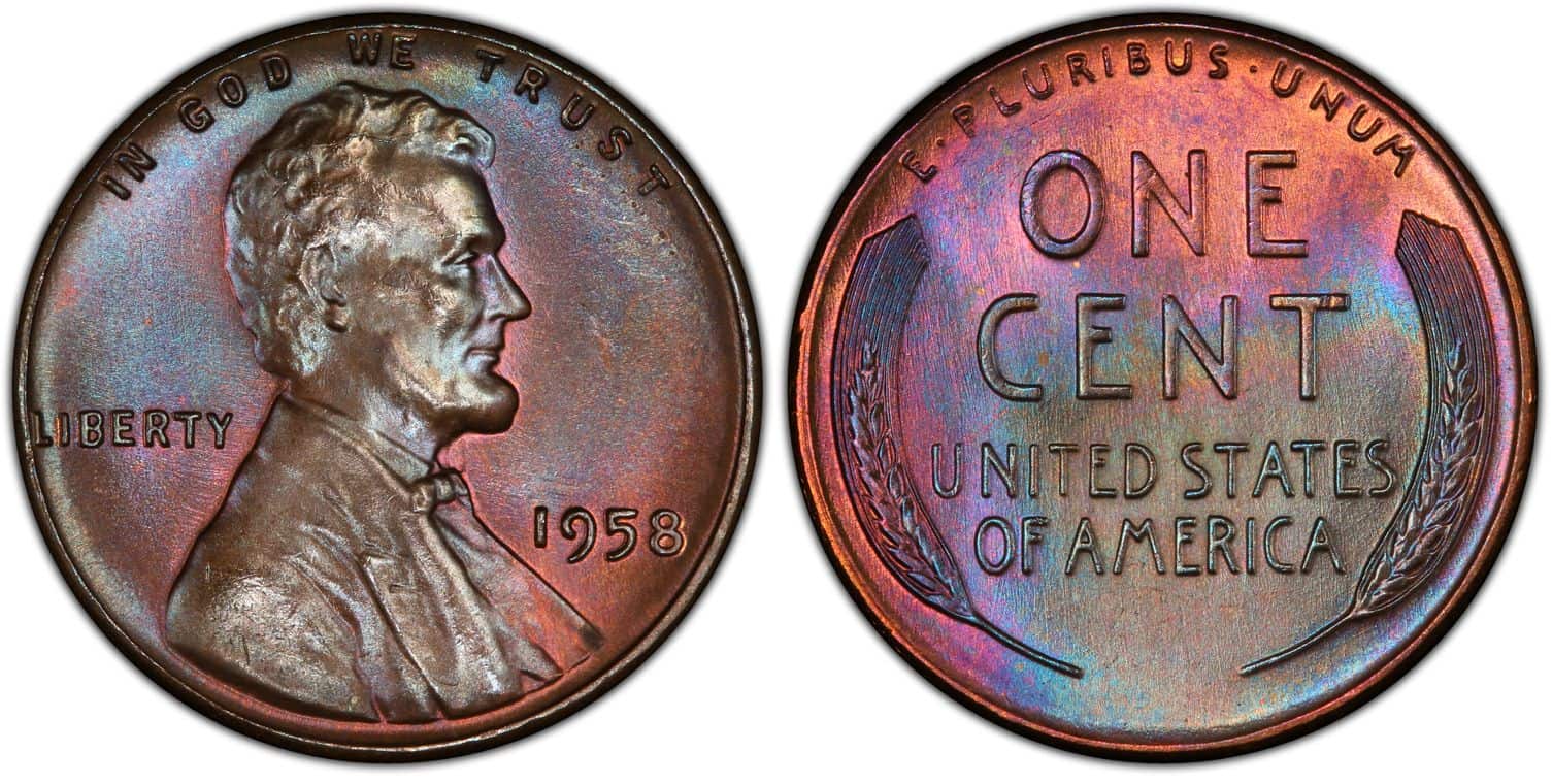 1958 Brown Wheat Penny Value