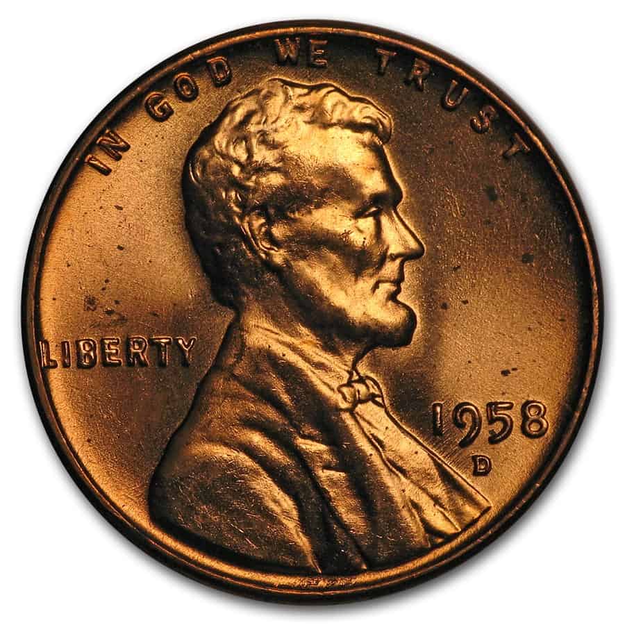 1958 wheat penny value