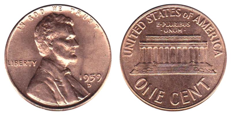 1959 D Penny Value