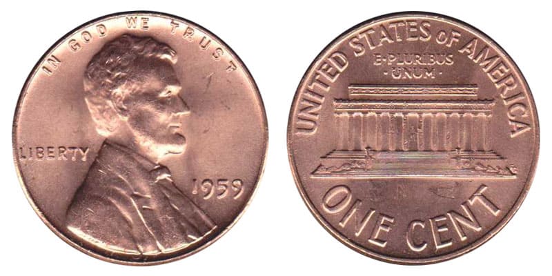 1959 No Mint Penny Value