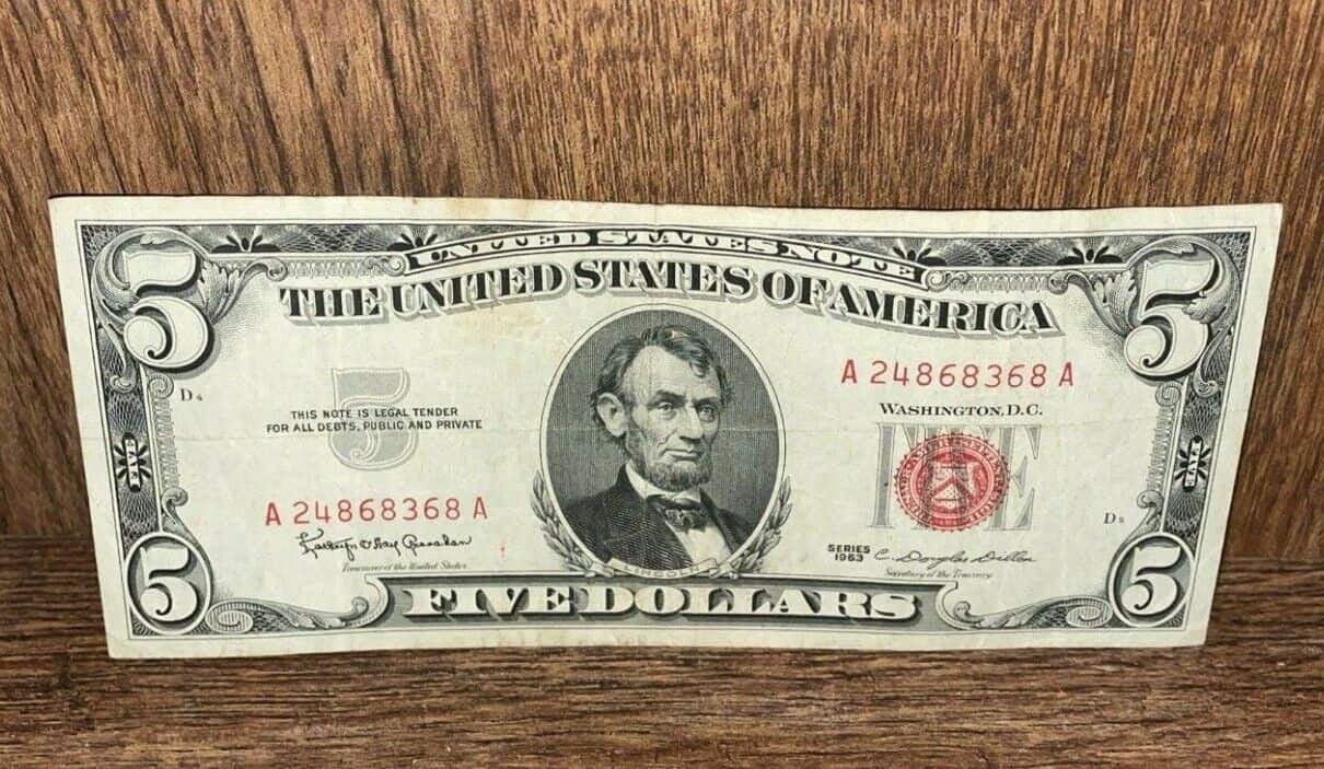 1963 $5 Dollar Bill Value
