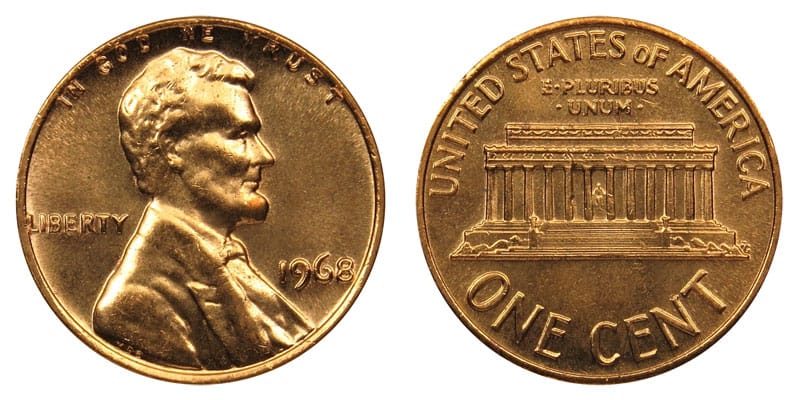 1968 No Mint Mark Penny Value