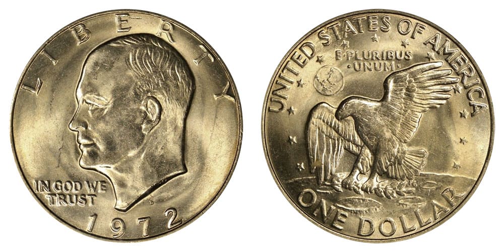 1972 D Eisenhower Dollar Value