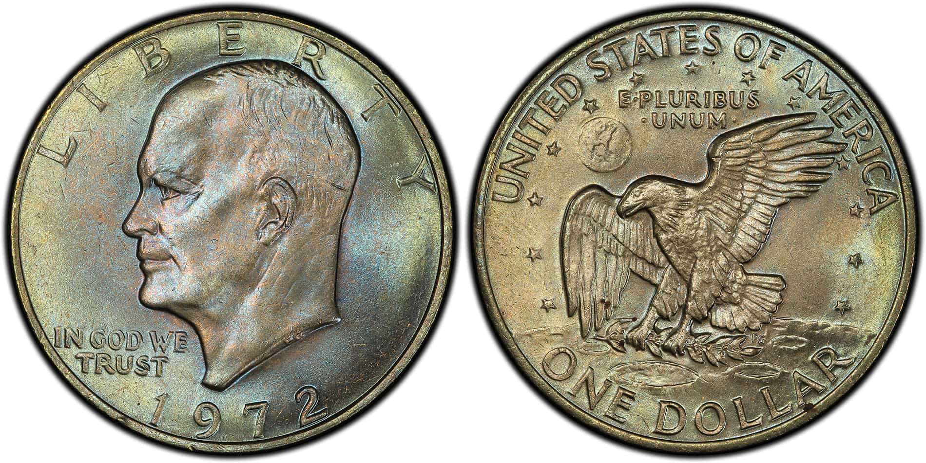 1972 No Mint Mark Eisenhower Dollar Value