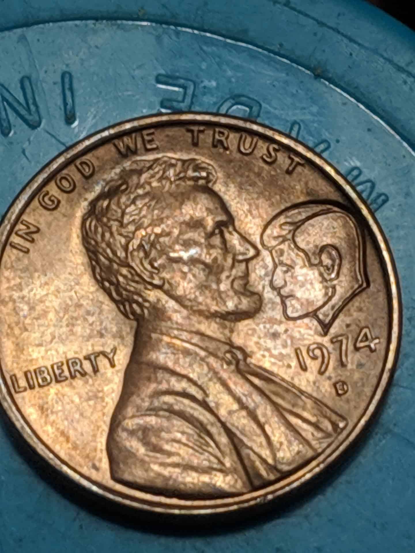 1974 Penny with a Double-Head Error