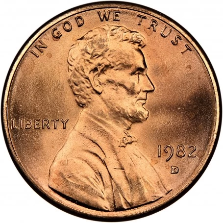 1982 D Penny Value for Copper-Plated Zinc Coins