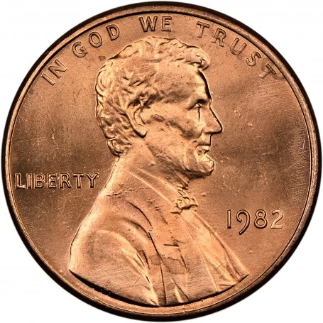 1982 (P) Penny Value for Copper-Plated Zinc Coins
