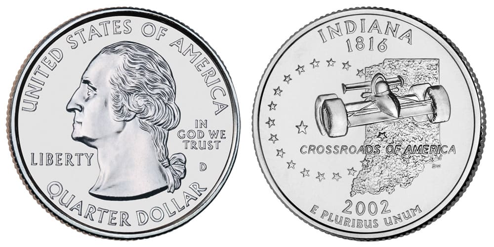 2002 D Quarter Indiana Value