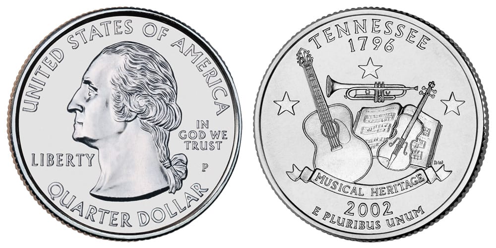 2002 P Quarter Tennessee Value