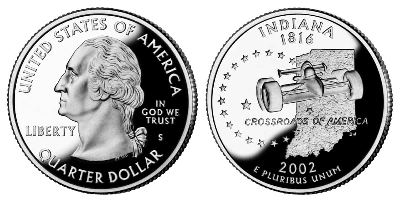 2002 S Quarter Indiana Value