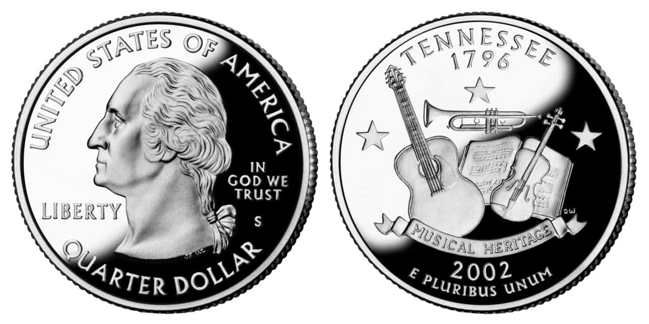 2002 S Quarter Tennessee Value