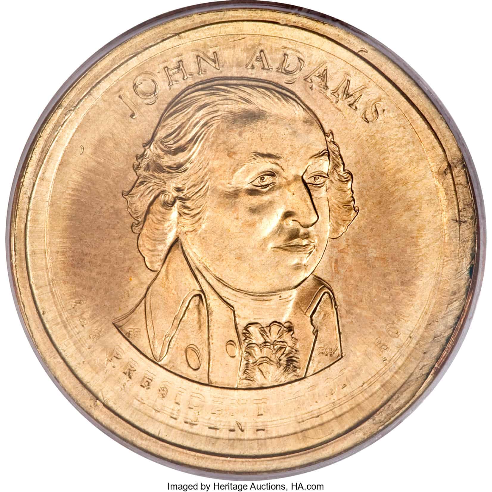 John Adams Dollar Coin Broadstruck Error