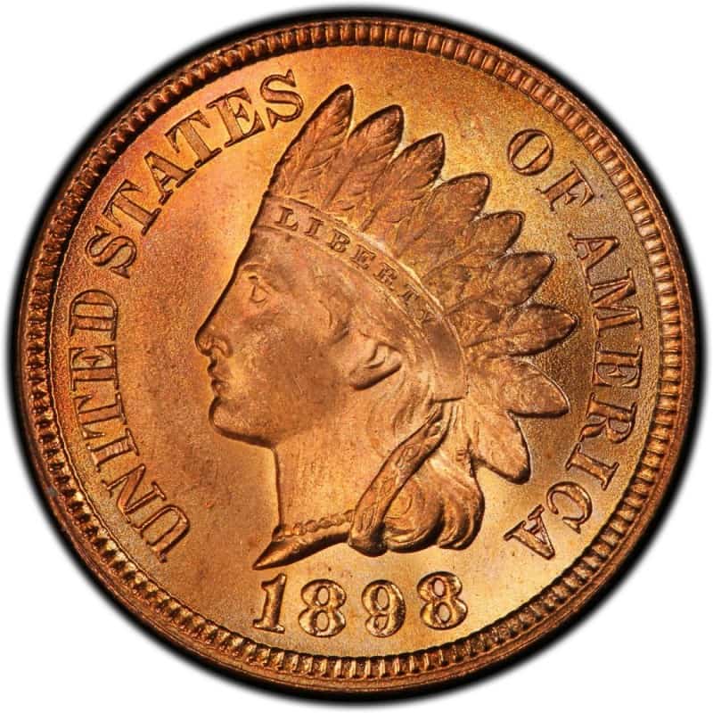 The Obverse of 1898 Indian Head Penny