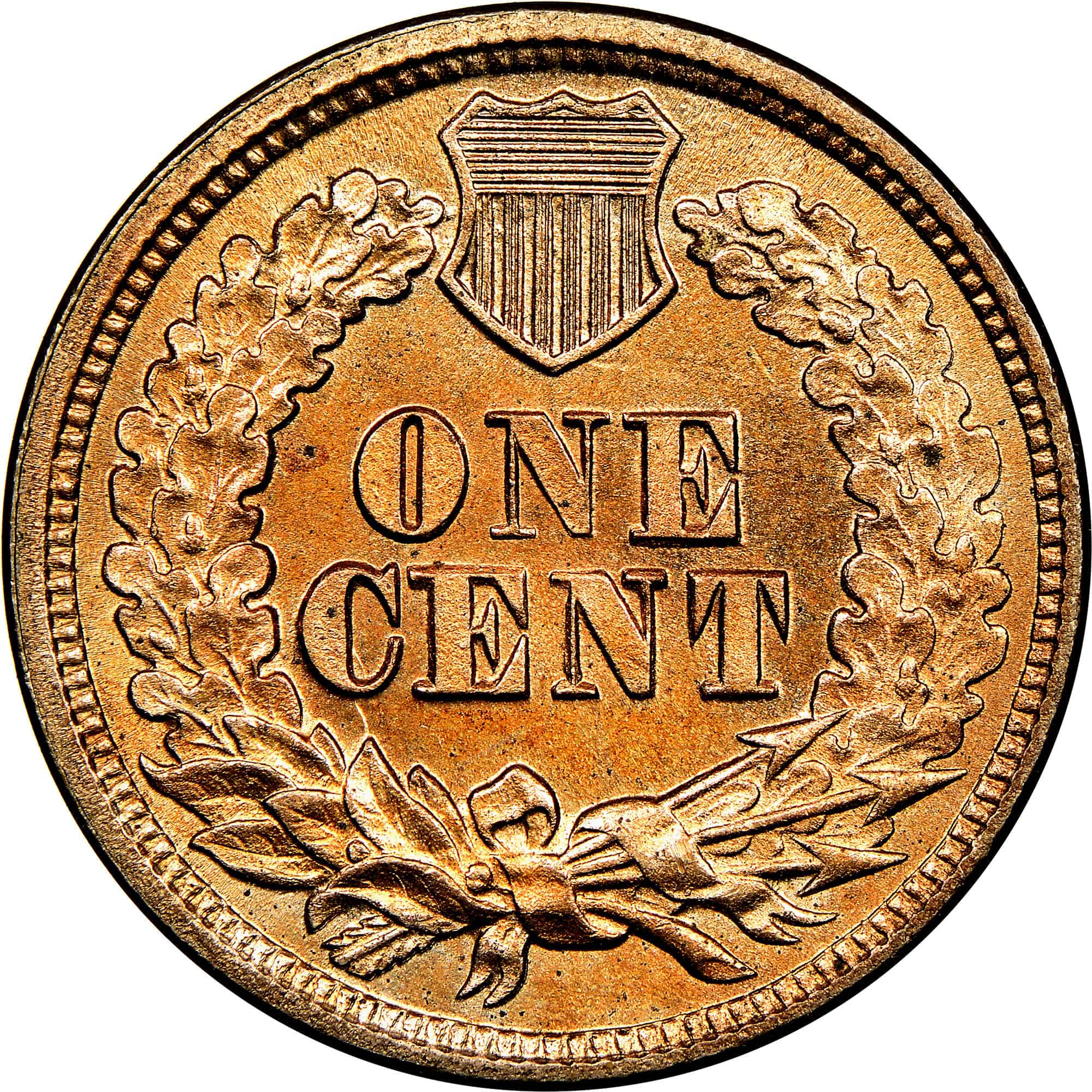 The Reverse of the 1864 Indian Head Penny