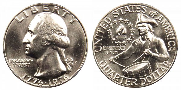 1776 to 1976 D Quarter Dollar Value