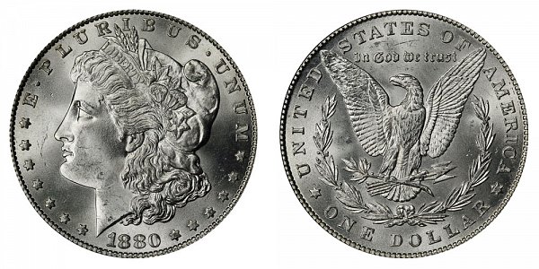 1880 No Mint Mark Morgan Silver Dollar Value