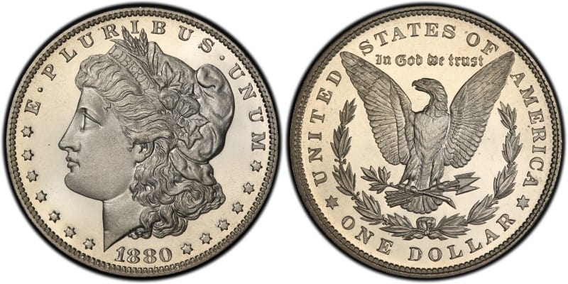 1880 Proof Morgan Silver Dollar Value